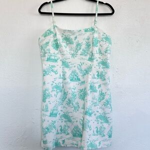 Avec Les Filles Sea Print Mini Dress